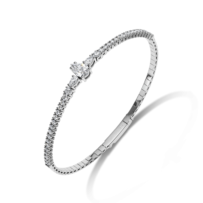 Drop diamond tennis bracelet