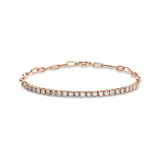 Half tennis bracelet